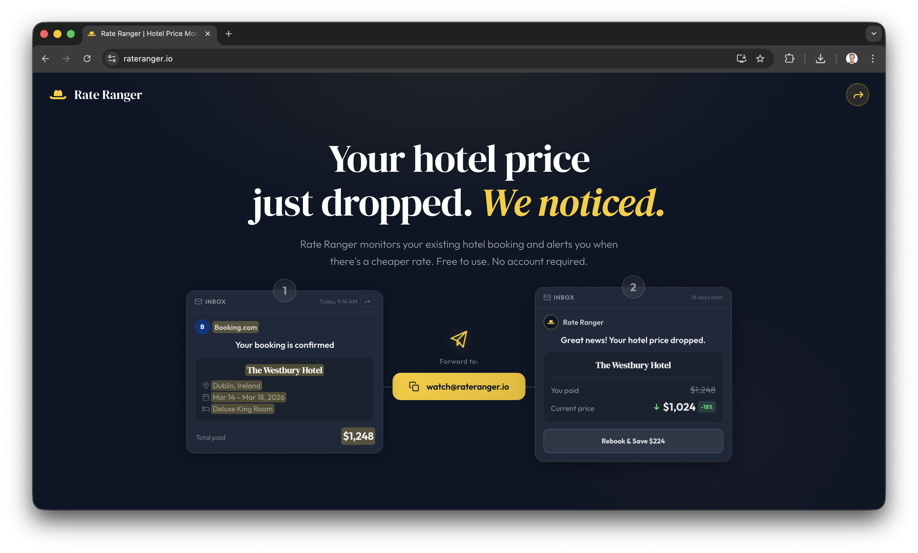 Rate Ranger - Main product screenshot demonstrating key features and user interface
