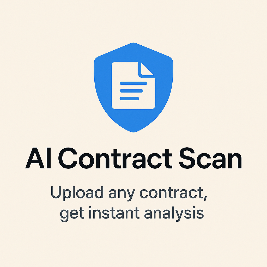ContractGuard AI, Upload any contract - Main product screenshot demonstrating key features and user interface