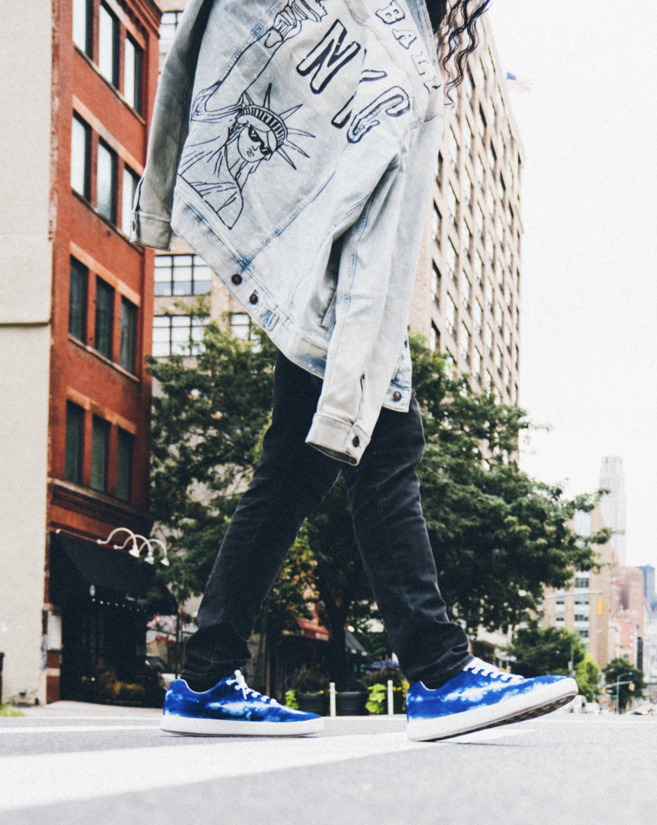 Atoms in Tie Dye Blue gallery image