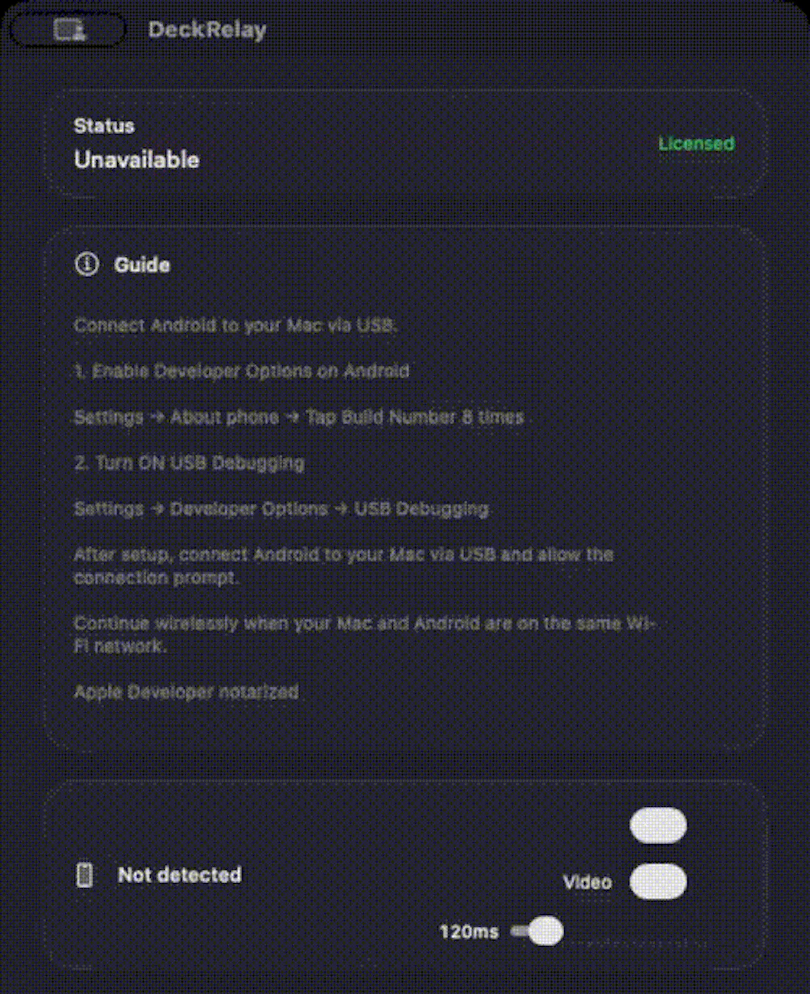 DeckRelay screenshot 2