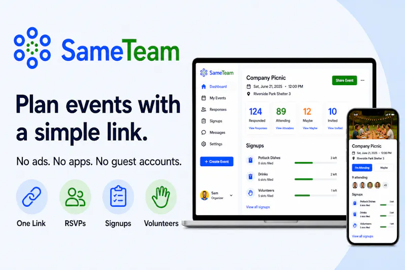SameTeam Events screenshot 2