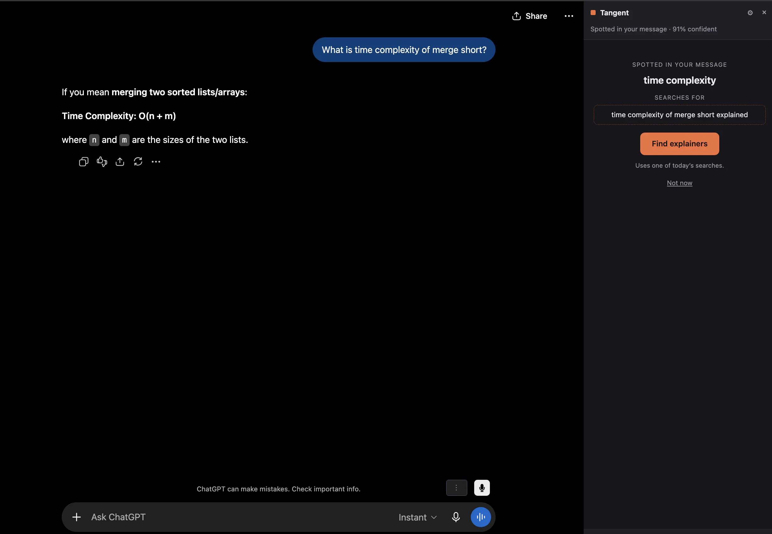 Tangent — Explainers for AI Chats 截图 2