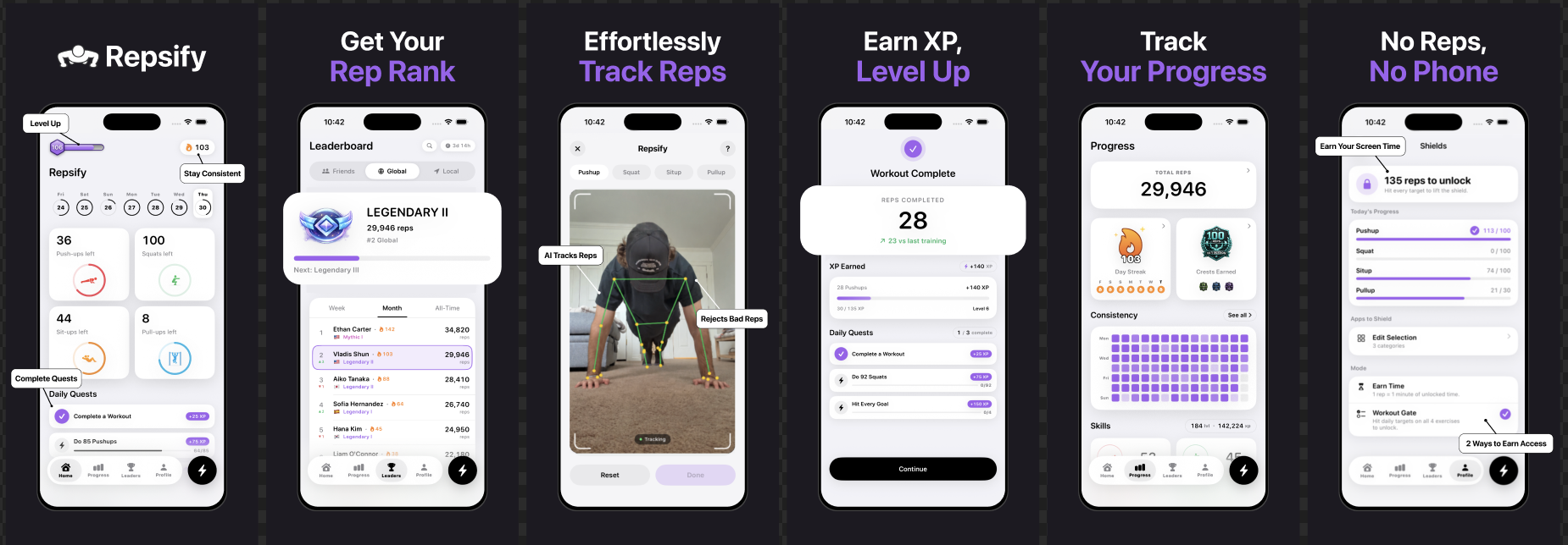 Repsify: Ranked Workout Tracker gallery image
