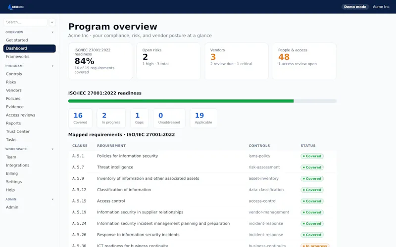 Keel GRC screenshot 3