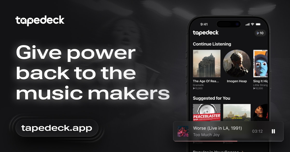 Tapedeck - Main product screenshot demonstrating key features and user interface