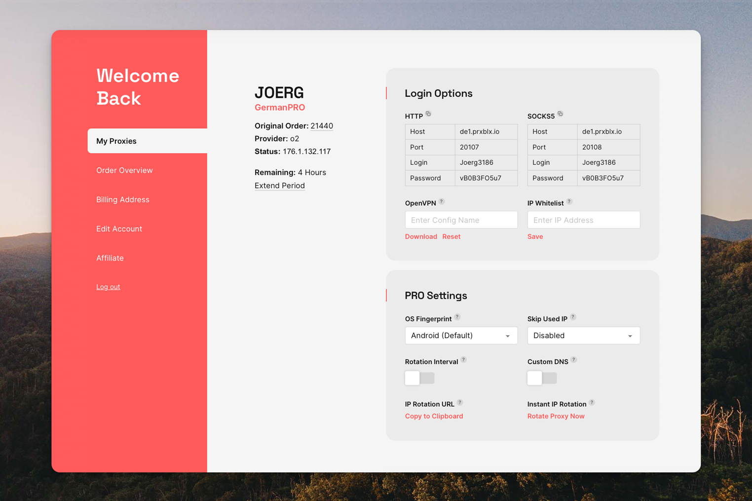 ProxyBlocks screenshot 1