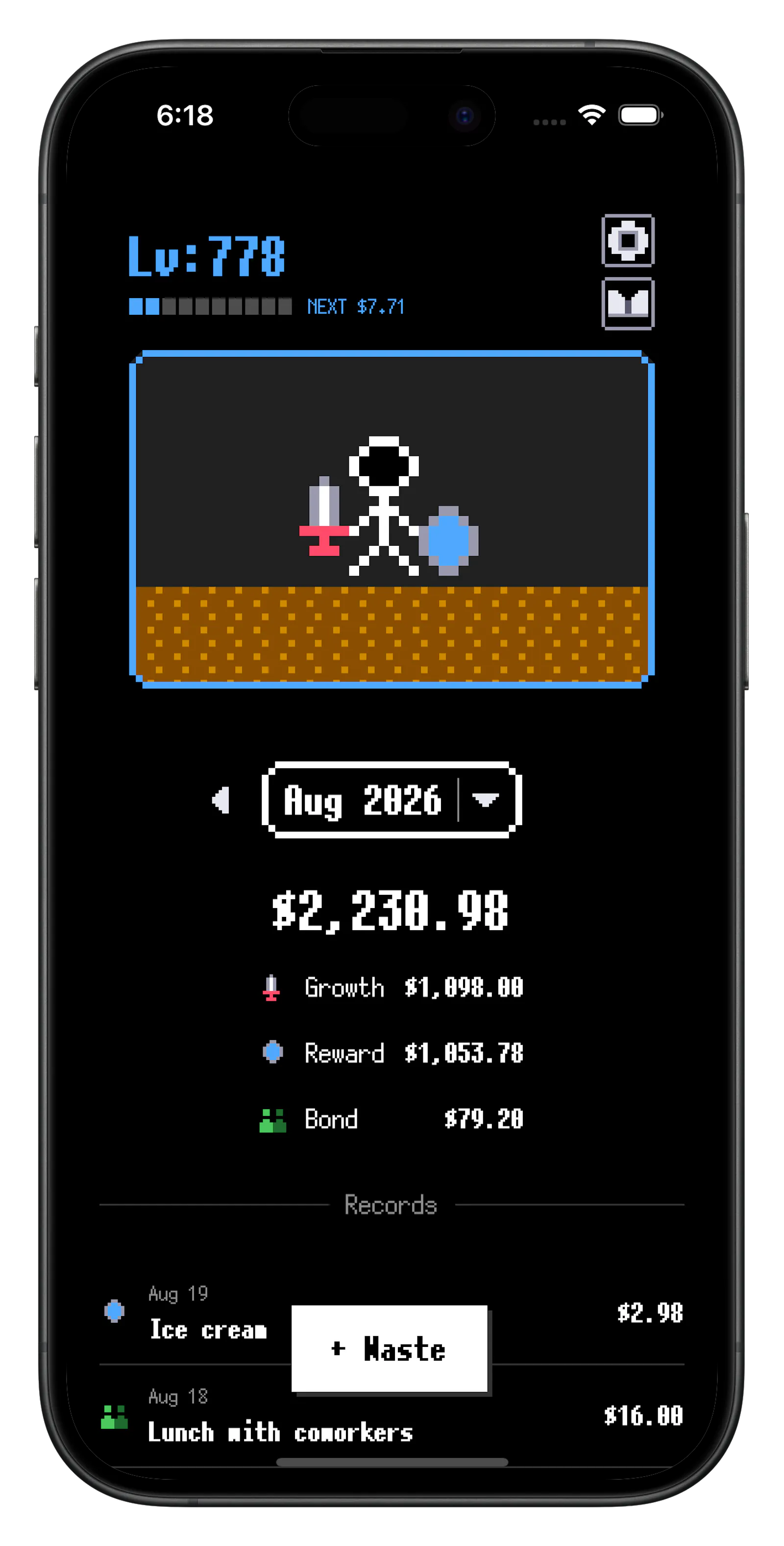 WasteLvl: Spending Tracker screenshot 2