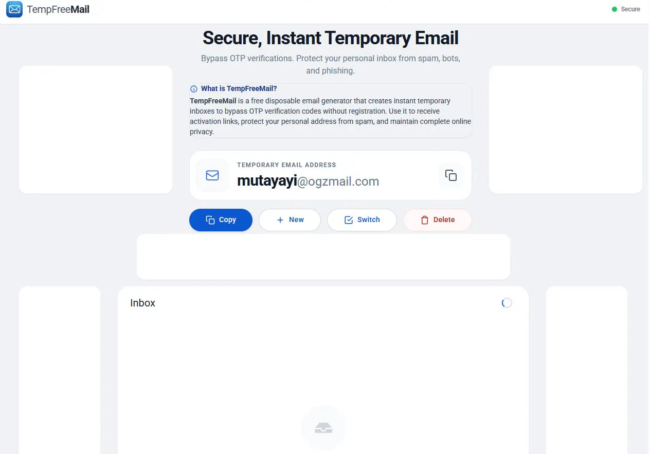 TempFreeMail: Disposable Email gallery image
