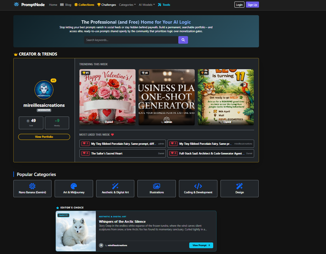 PromptNode - Main product screenshot demonstrating key features and user interface