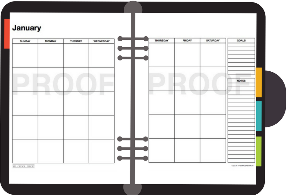 The Order Expert's Calendar Printables gallery image