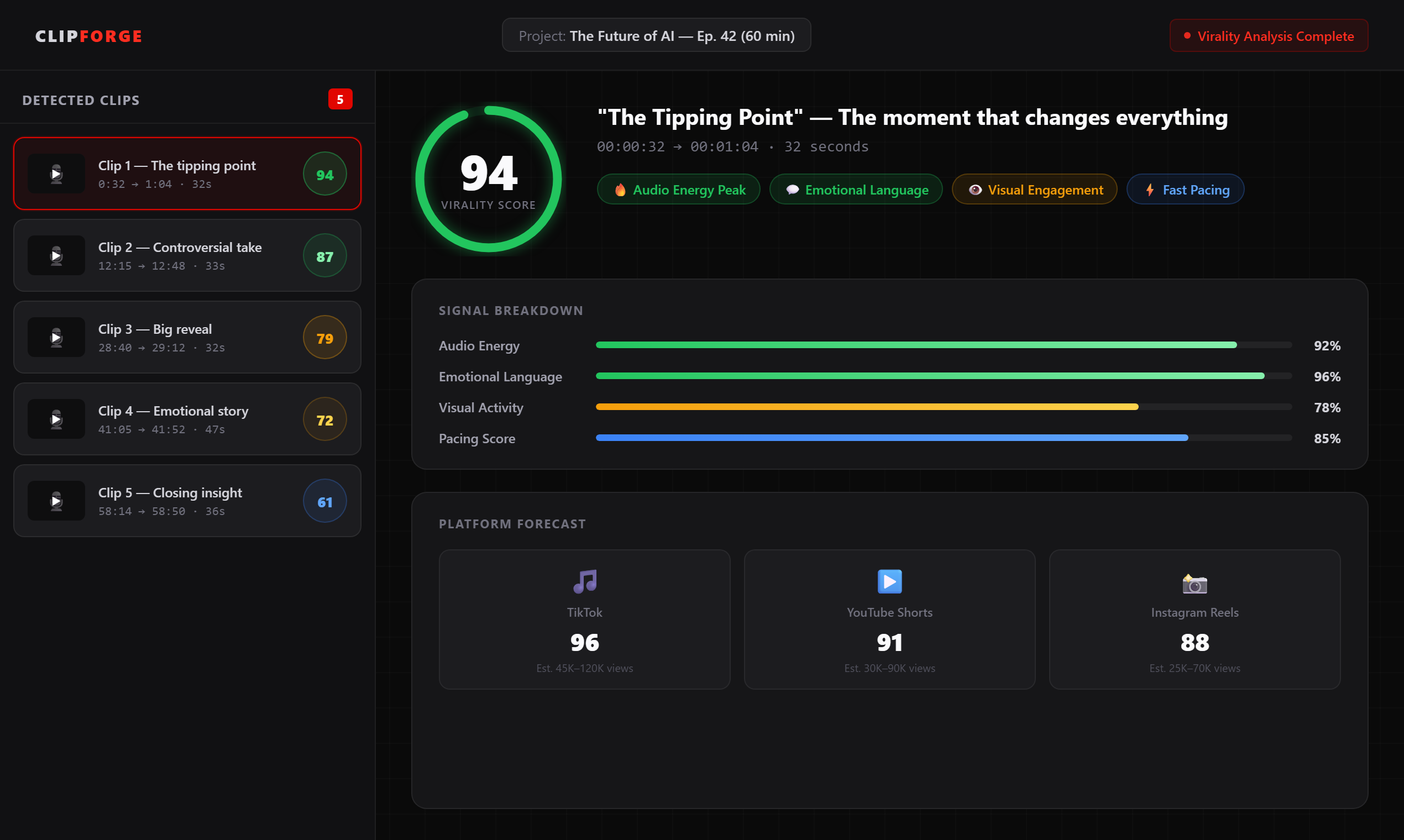 ClipForge AI gallery image