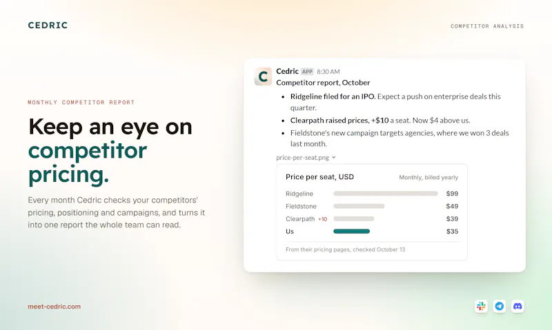 Cedric AI Teammate for Startups screenshot 9