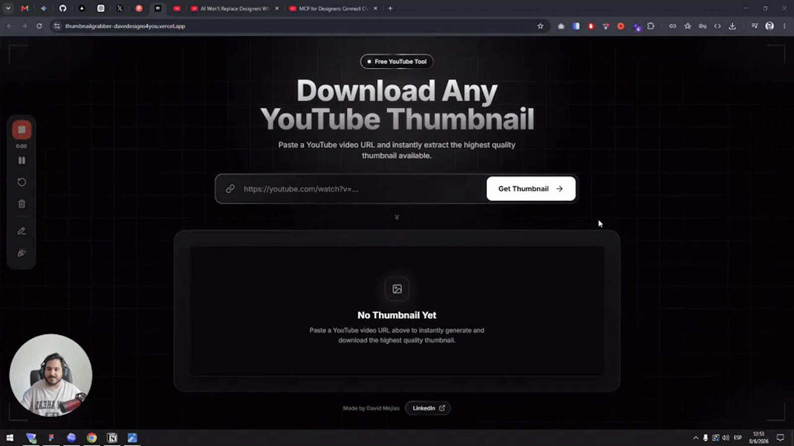 Thumbnail Grabber screenshot 1 (video preview)
