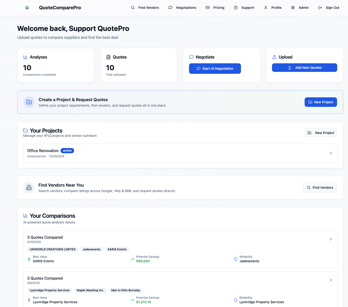 QuoteComparePro gallery image