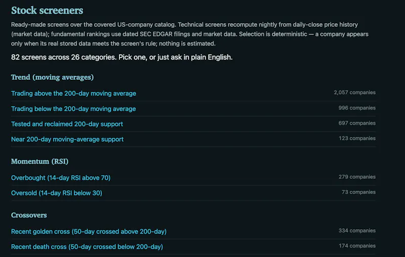 stocks-llm screenshot 3