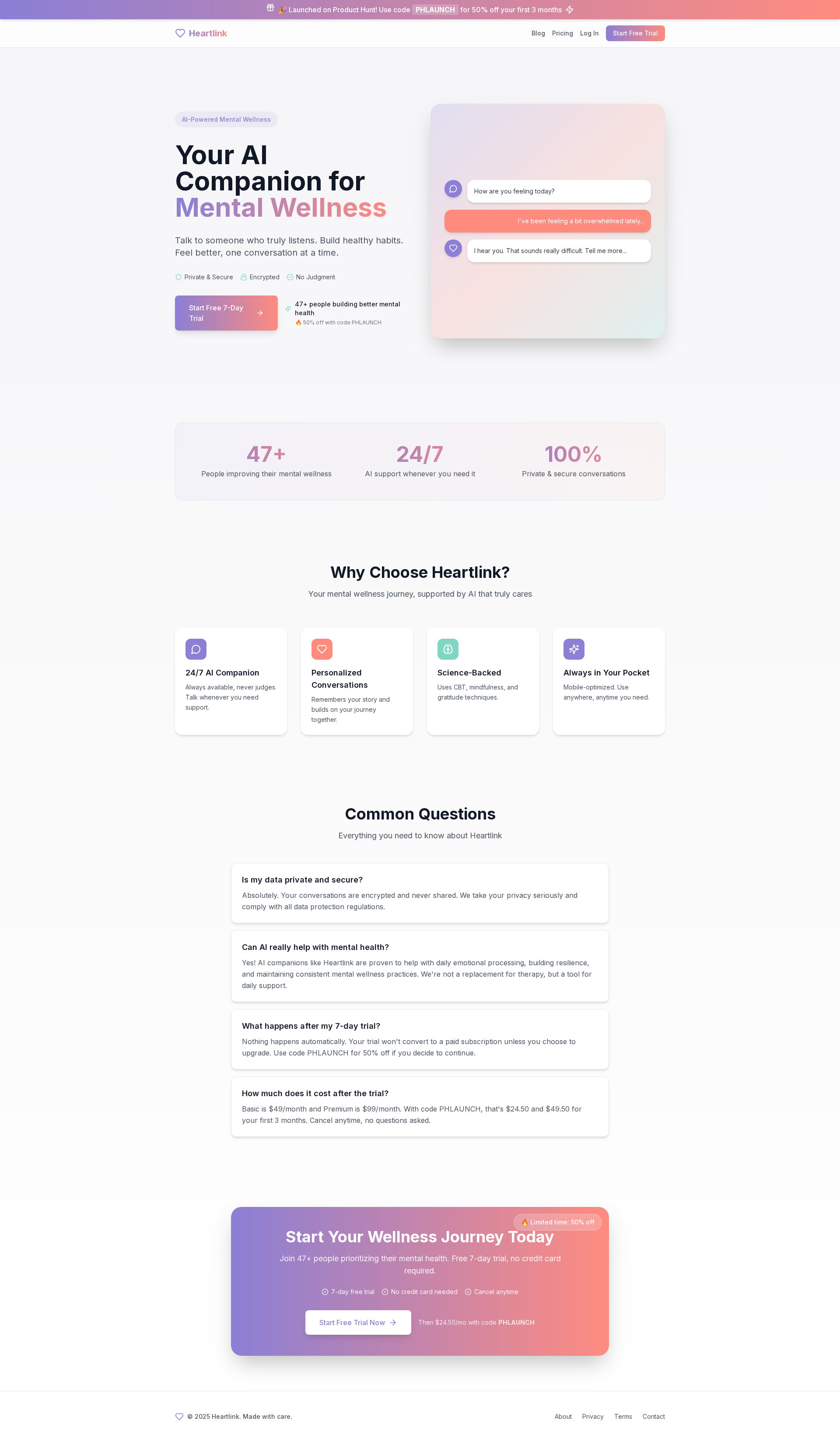 Heartlink - Screenshot 2 showing product features and functionality