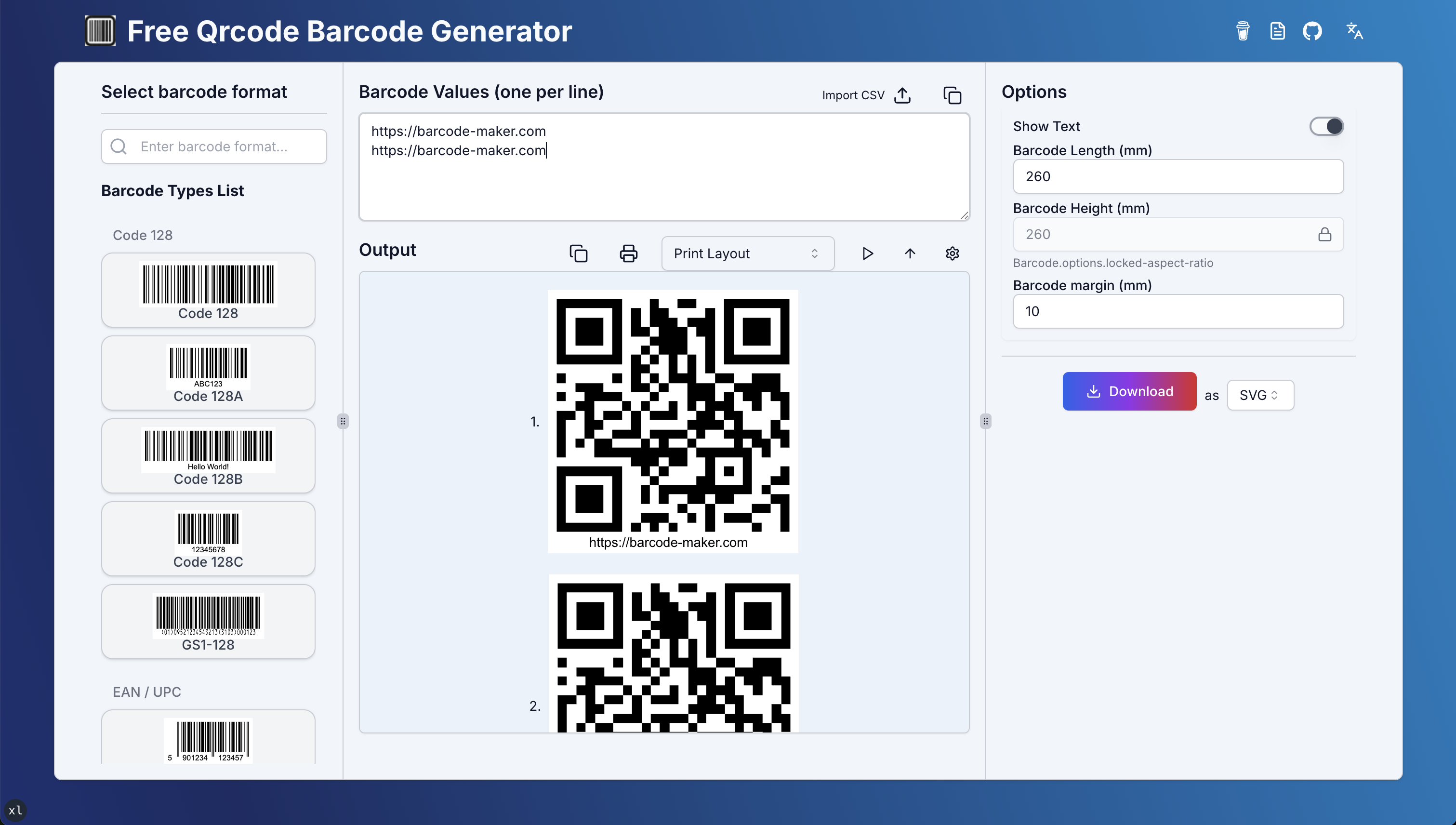 Barcode-Maker.com - 무료 온라인 바코드 생성기 미디어 3