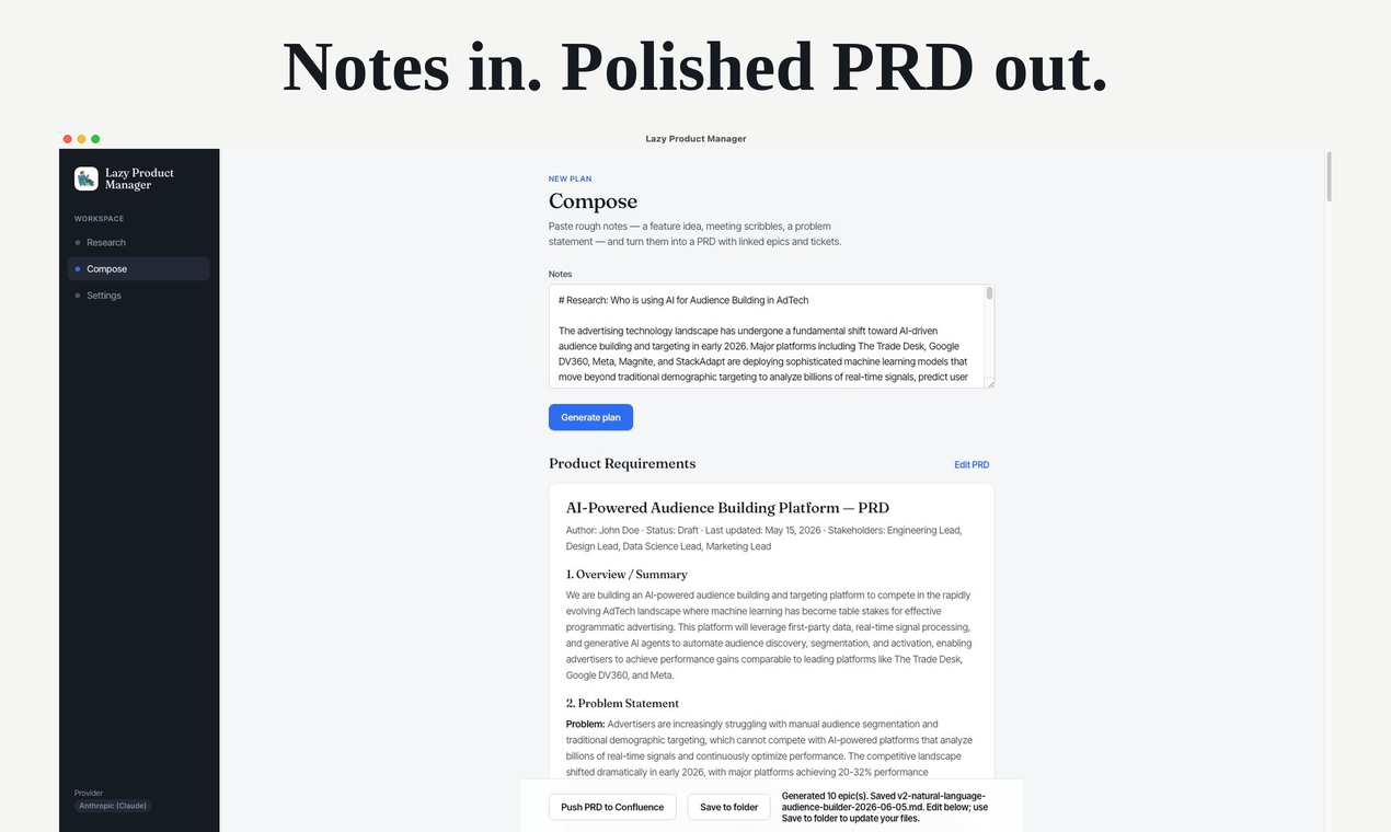 Lazy Product Manager gallery image