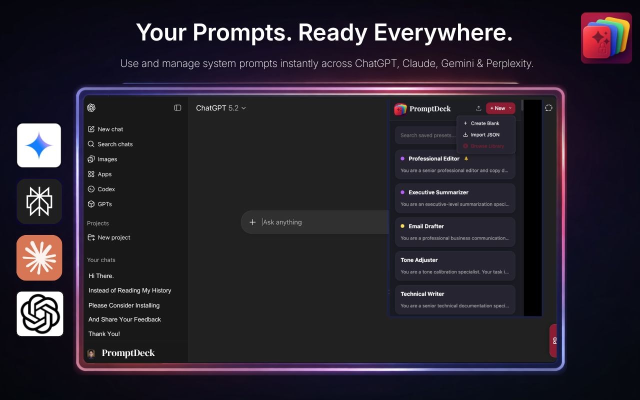 PromptDeck- AI Prompt Manager media 2