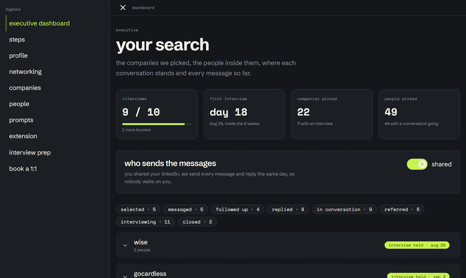 Bypass - Executive screenshot 2