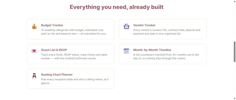 The Wedding Planner Vault screenshot 3