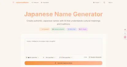 Japanese Name Generator gallery image