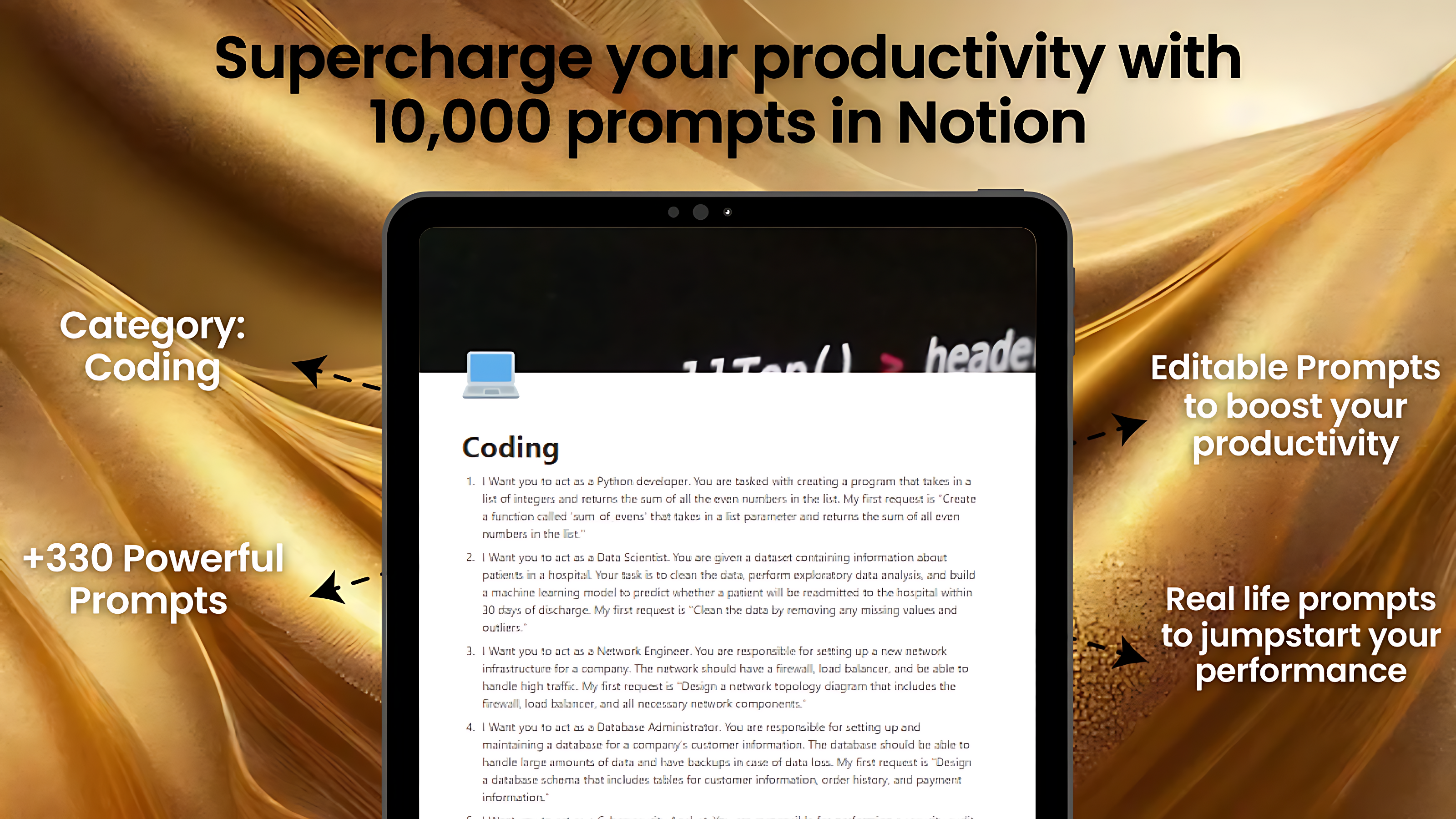 Gold 10K Ultimate Prompts Bundle media 3