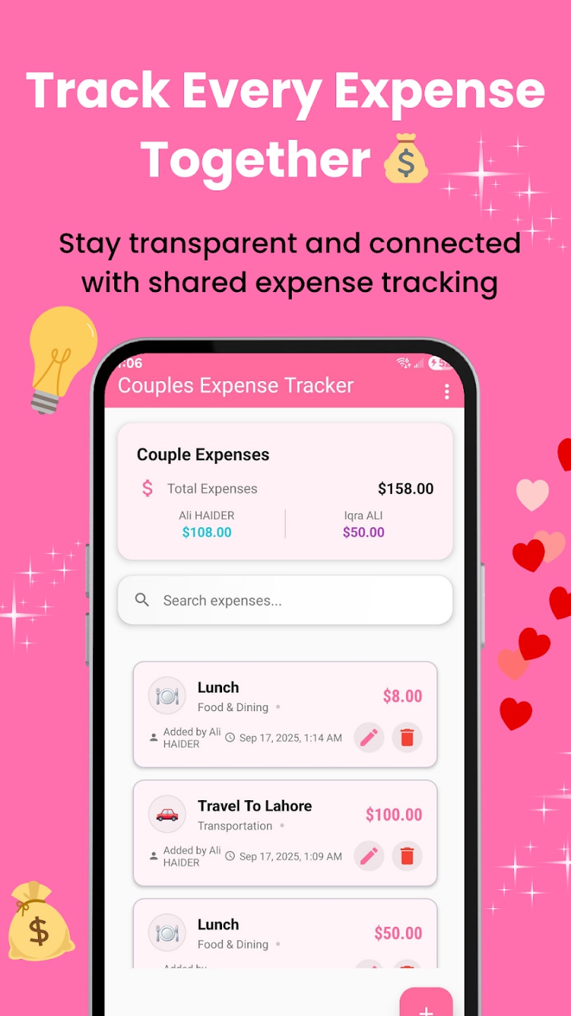 Couples Expense Budget Tracker - Screenshot 2 preview