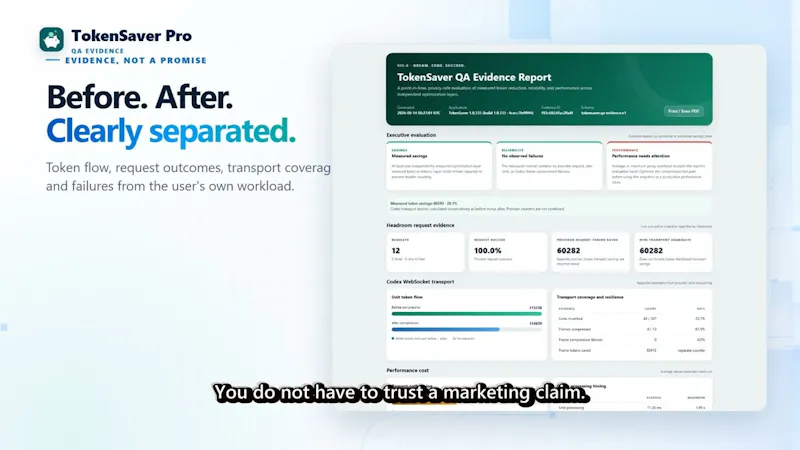 VIC-E TokenSaver screenshot 1 (video preview)