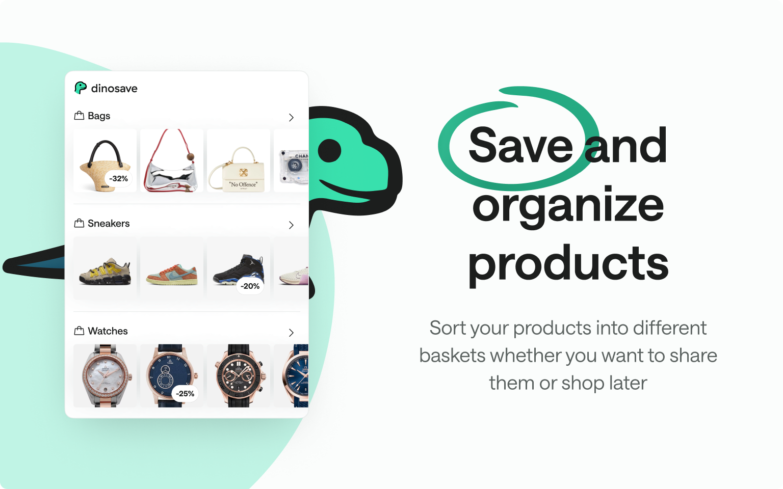 startuptile Dinosave – Chrome Extension-Save products build wishlists track price drops and more