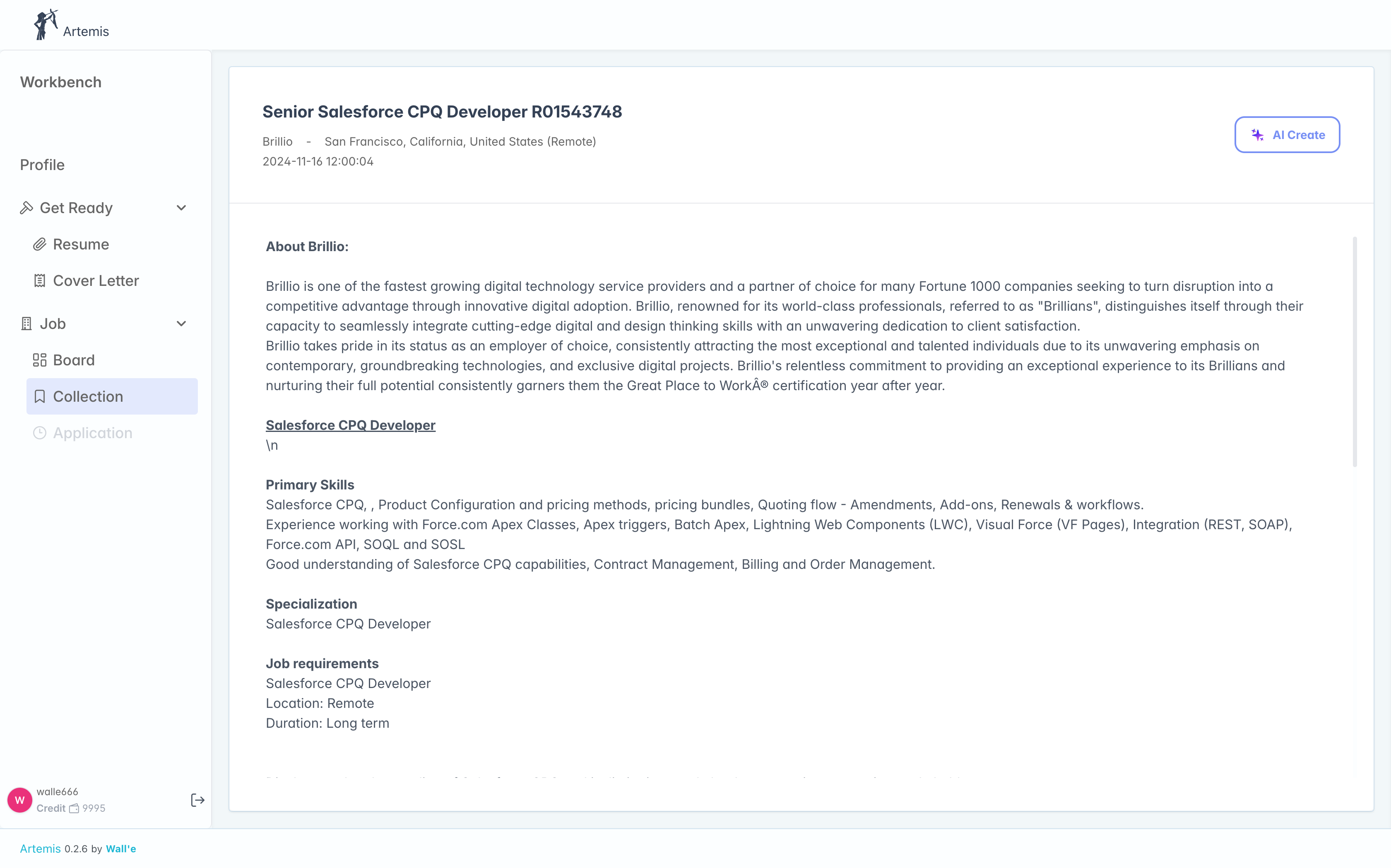 Artemis gallery image