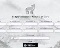 Badges Generator of Available on Store media 2