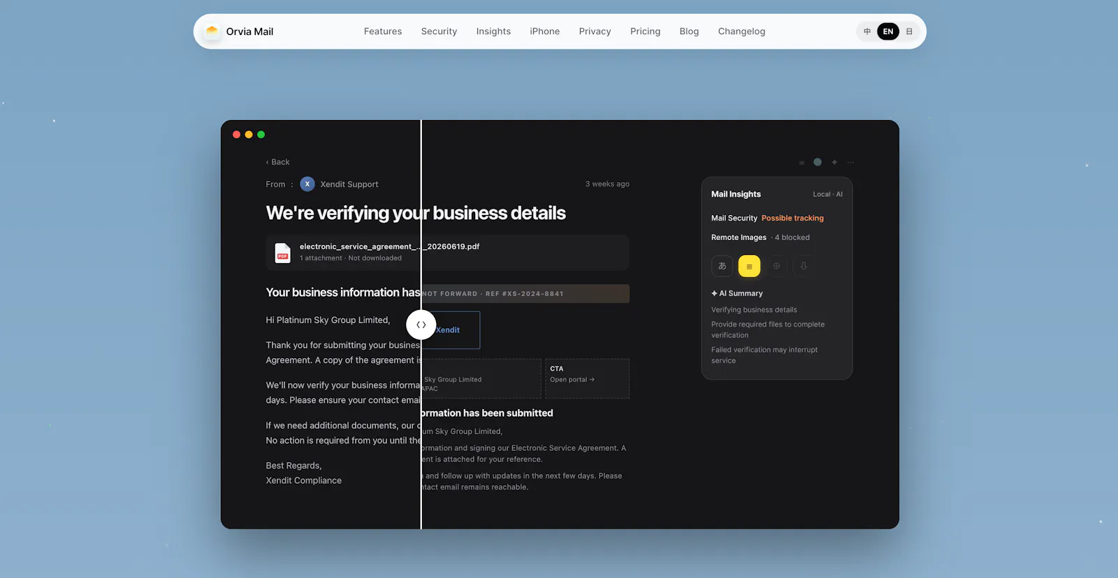 Orvia Mail screenshot 3