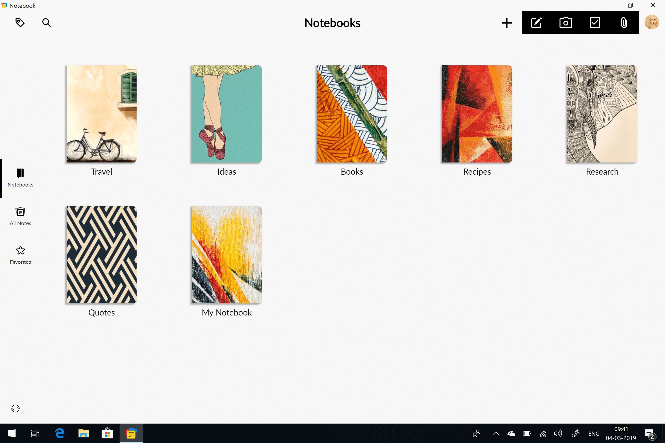 Zoho Notebook Image