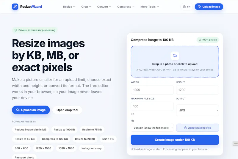 ResizeWizard screenshot 2