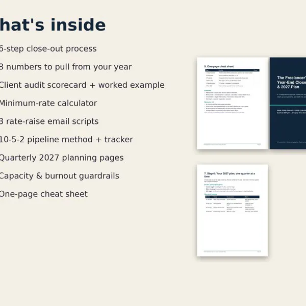 Freelancer Year-End Close-Out Guide