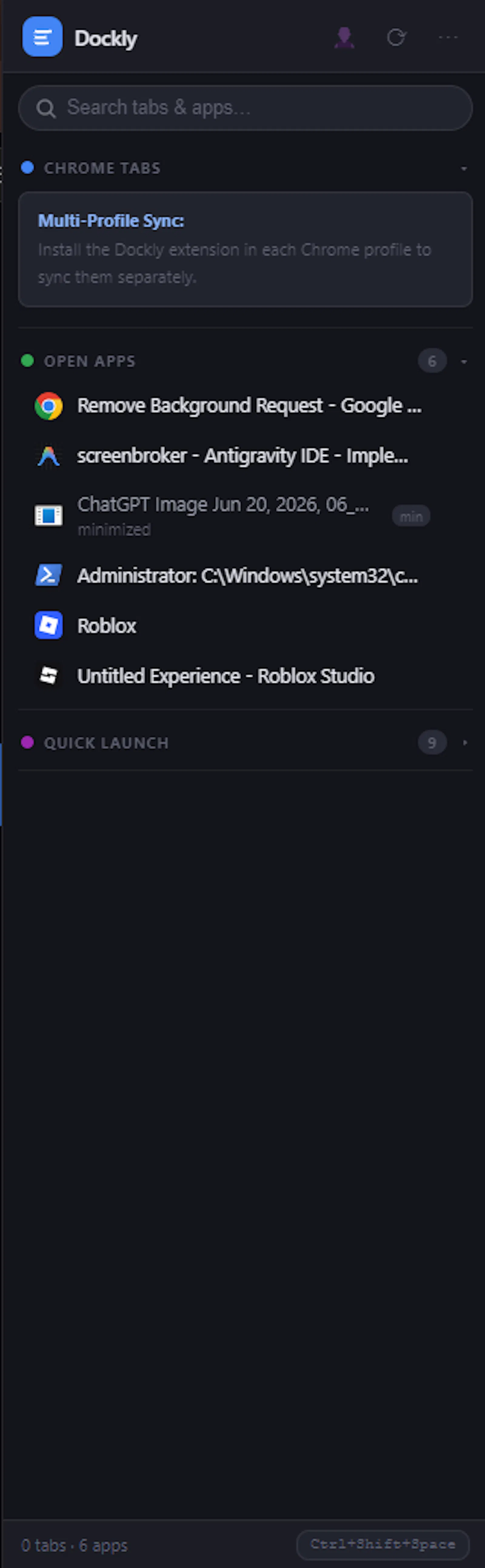 Dockly screenshot 1