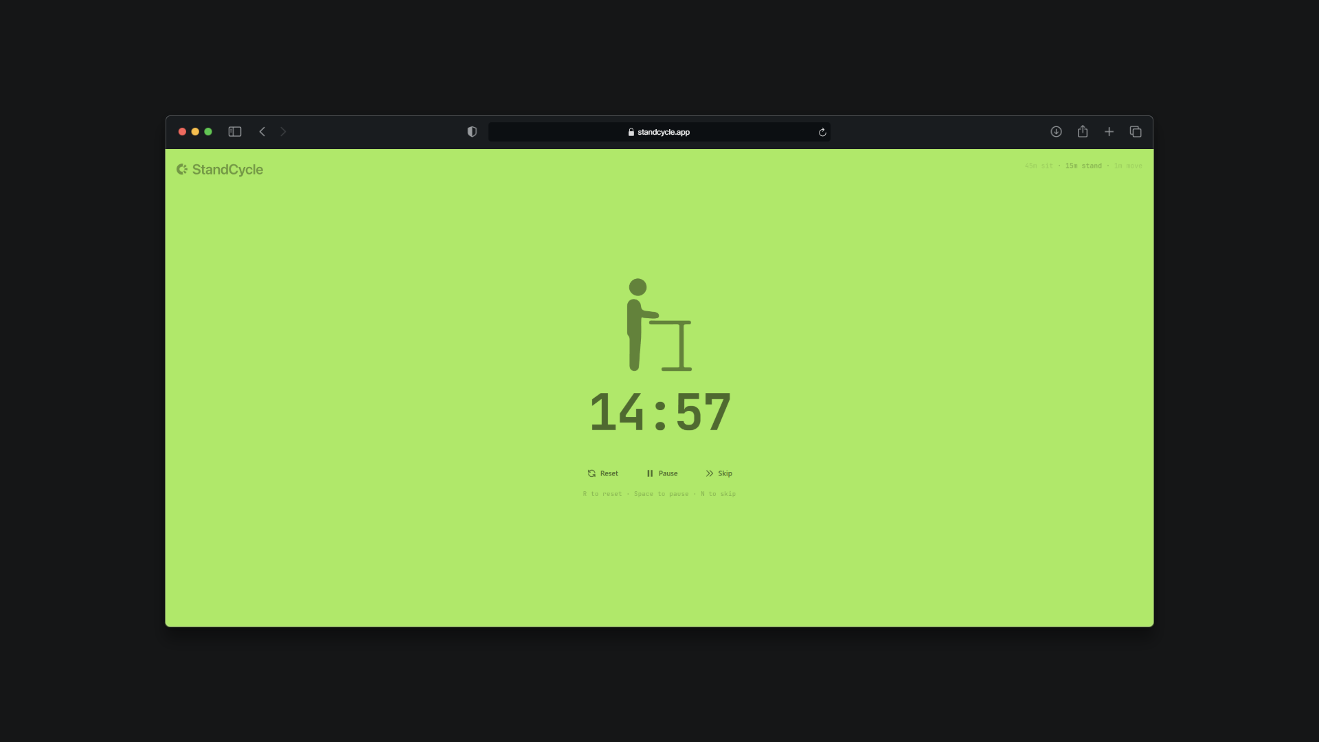 StandCycle - The Standing Desk Timer gallery image