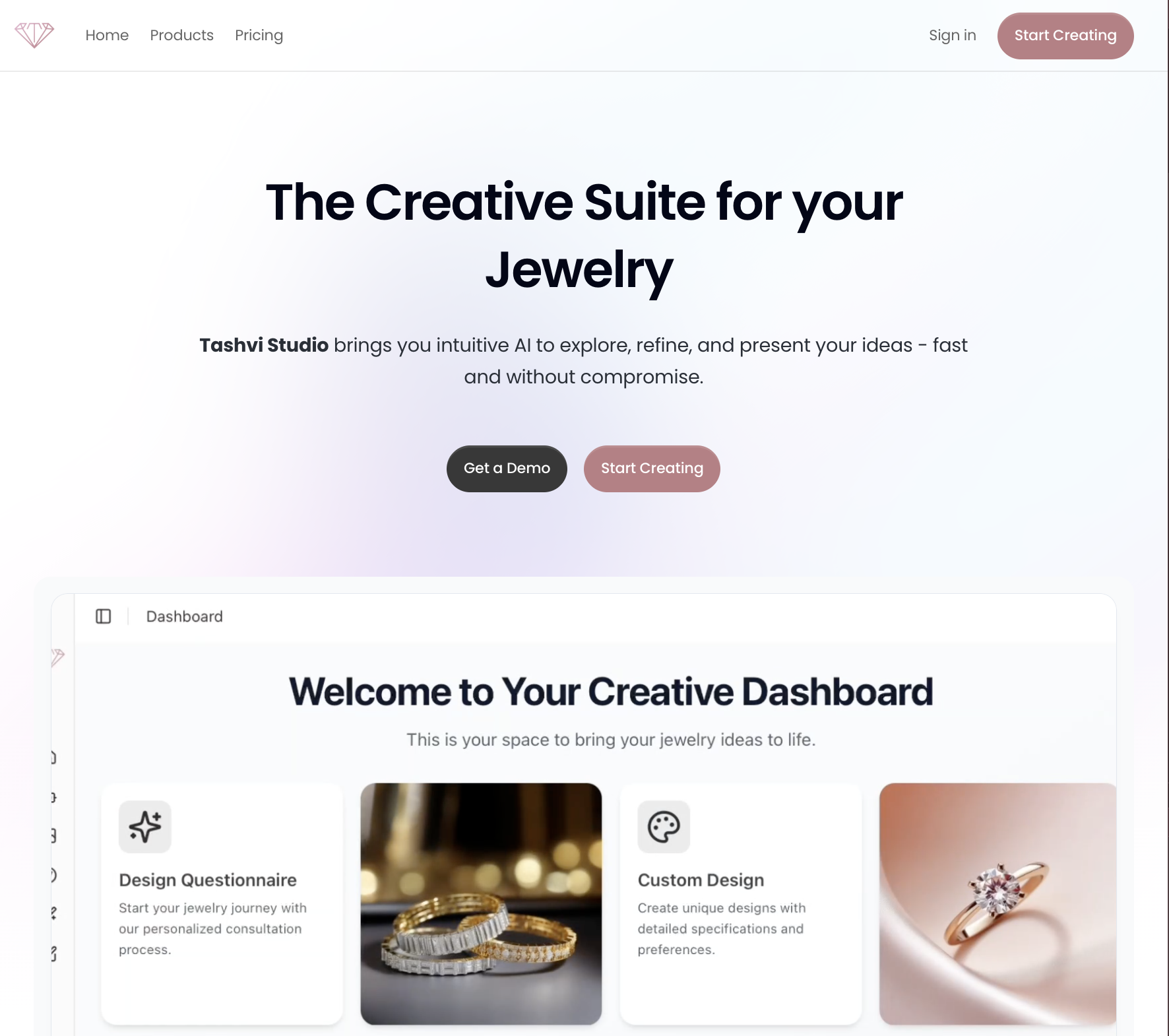 Tashvi Design Studio - Main product screenshot demonstrating key features and user interface