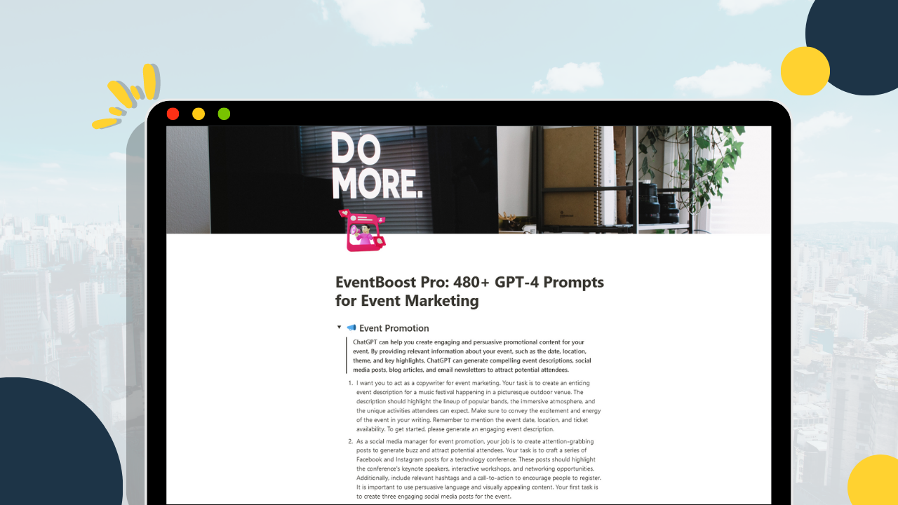 EventBoost：GPT-4プロンプト - EventBoostでイベントマーケティングを充電しますメディア4