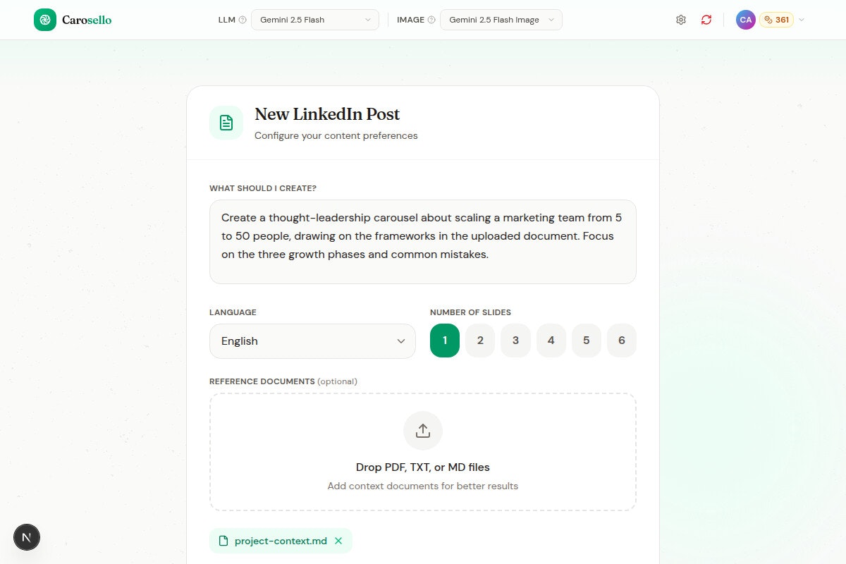 Carosello gallery image