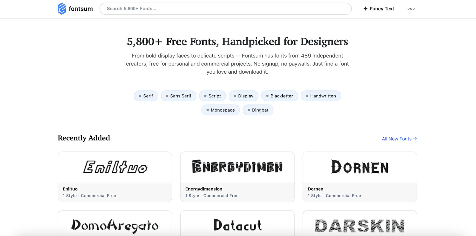 Fontsum screenshot 2