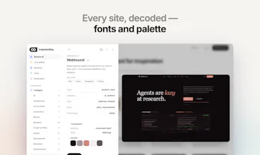 Landing page inspiration gallery image