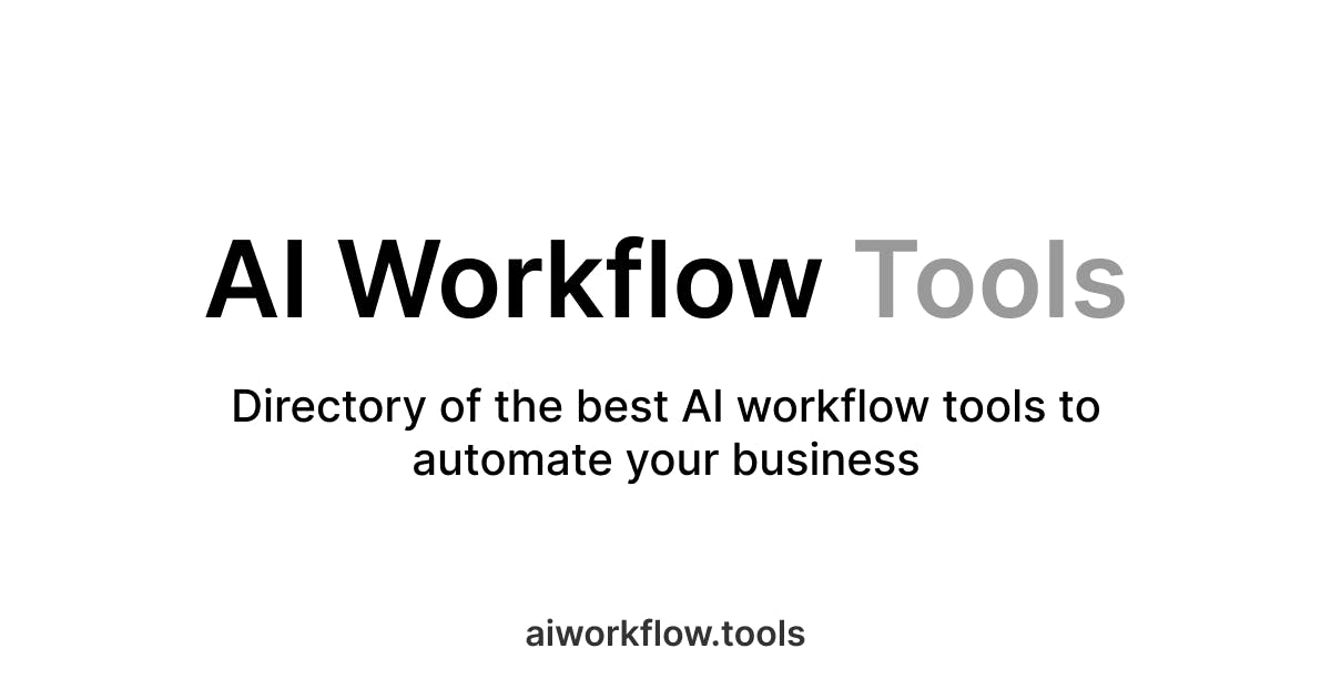 AI Workflow Automation Tools media 1