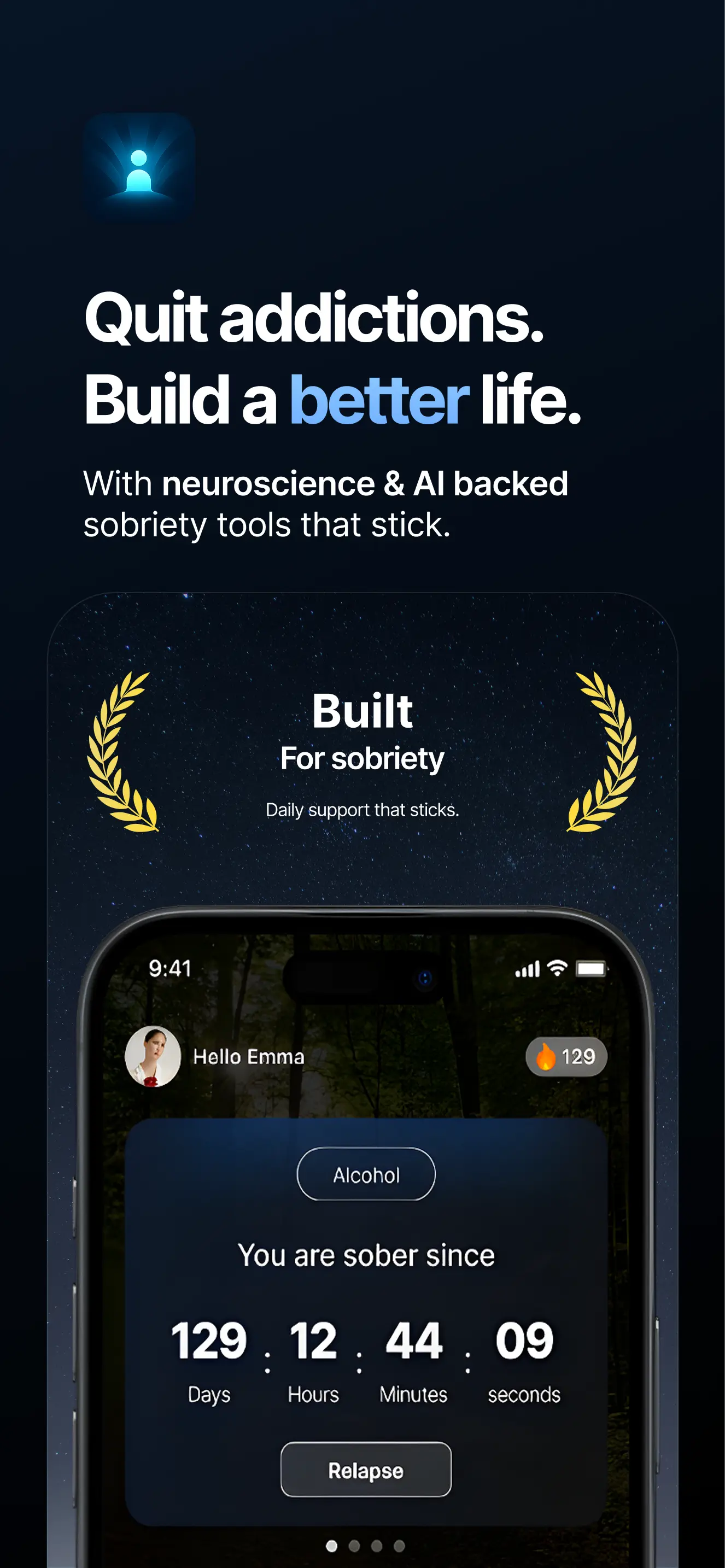 Trypphase - Nüchternheit und Wiederherstellungsbegleiter App Medien 1