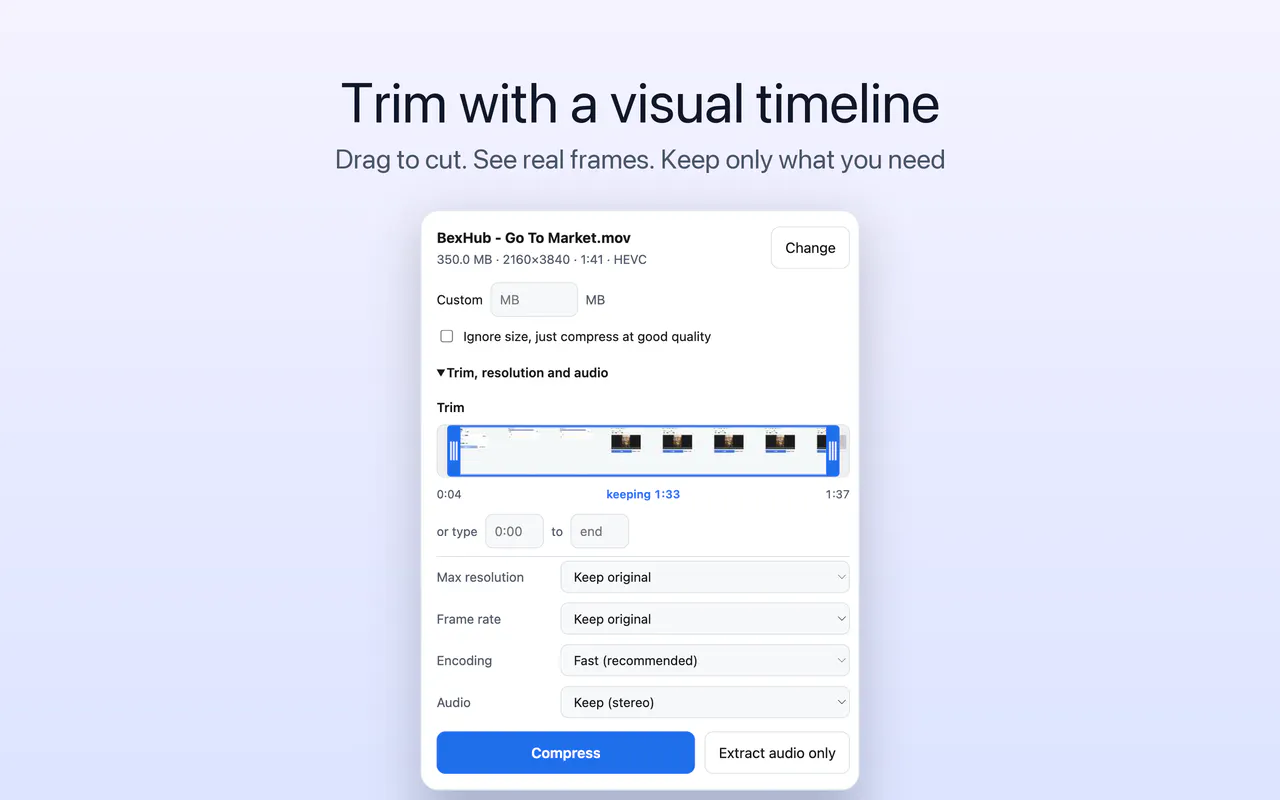 Fit — Video Compressor gallery image