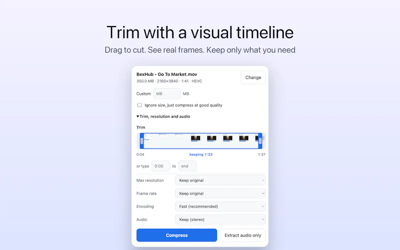 Fit — Video Compressor screenshot 4