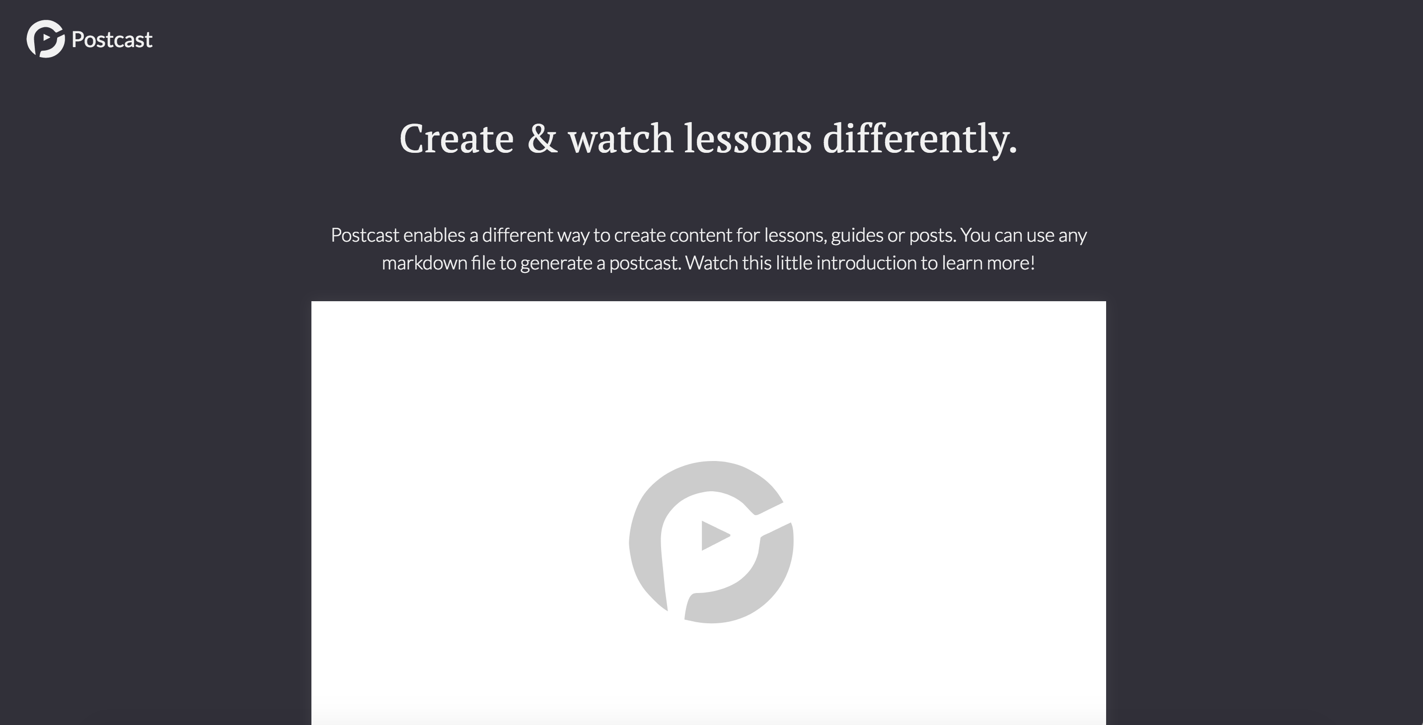 Postcast gallery image