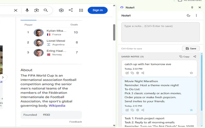 Note1 screenshot 1