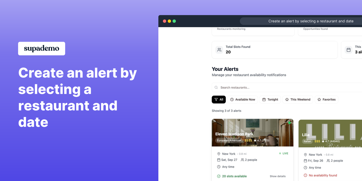 Média Tableswap notifier - Soyez avisé lorsque votre restaurant préféré a la disponibilité 2